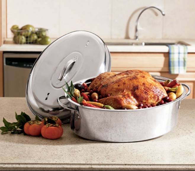Cuisine Essentials Covered Roaster Pan