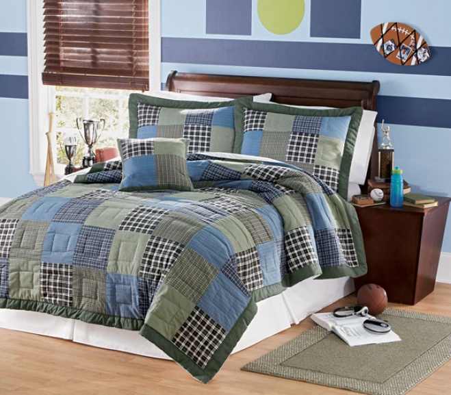 Eric Cotton Quilts With Shams
