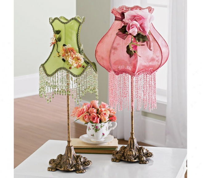 Garden Bouquet Embellished Lamps