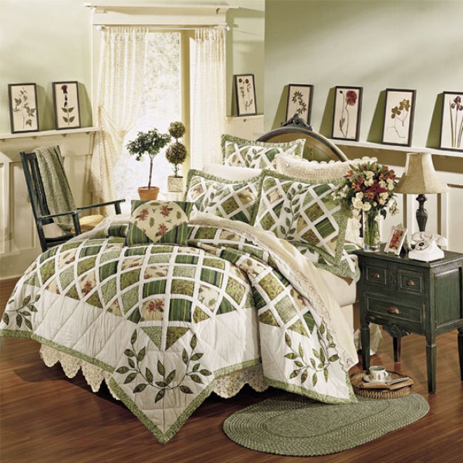 Greenhouse Cotton Quilt With Shams