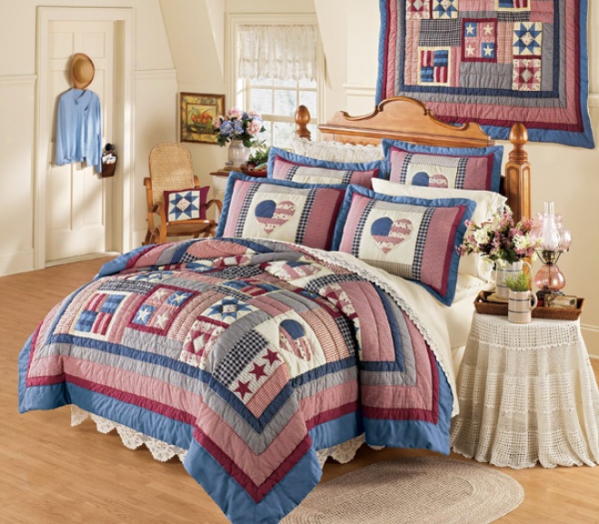 Handmade Cotton Quilts With Shams