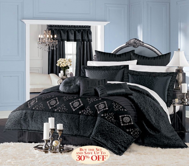 Mystique Embellished And Pieced Comforter