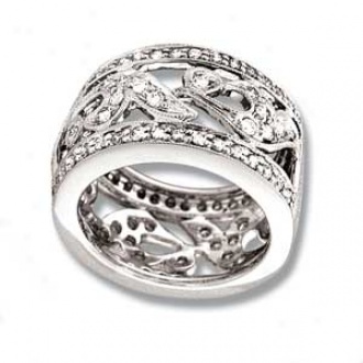Couture Collection 18k White Gold Fancy Diamond Band
