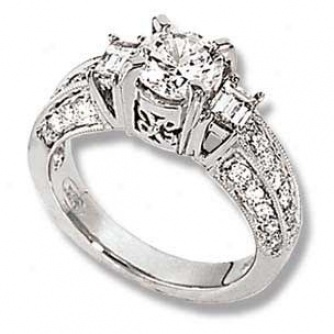 Couture Collection 18k White Gold Fancy Diamond Ring