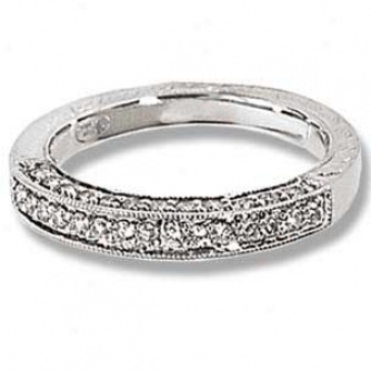 Couture Collection 18k White Gold Diamond Band