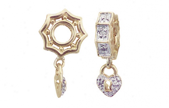 Diamond Storywheel With Diamond Heart Locket