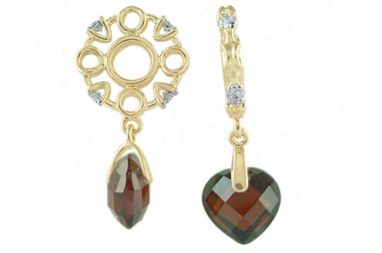Diamond Wheel Upon Garnet Heart