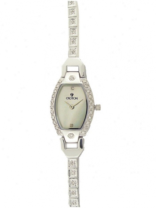 Ladies 14k White Gold Brilliant Watch