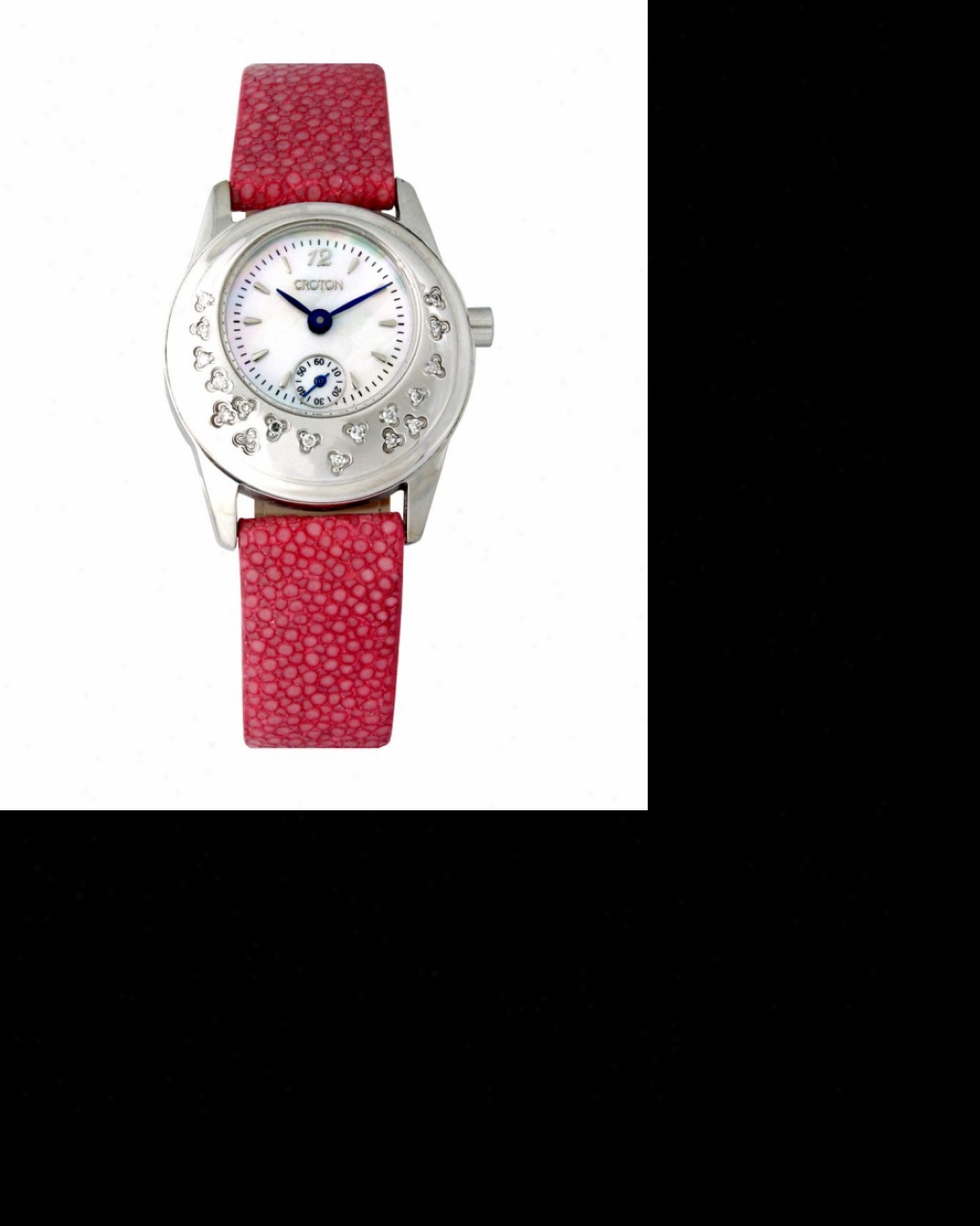Ladies Contemporary Cdoton Reserve Watch With Red Stingray Leather Strap