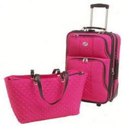 American Tourister Luggage Sets Quilted 2-piece Set Pink #160952822