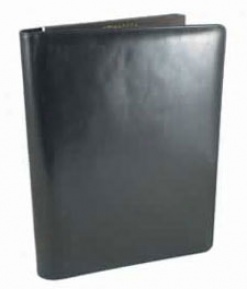 Hugo Bosca Sationery Black Old Leather The whole of Leather 8.5 X 11 Pad Cover #942-59