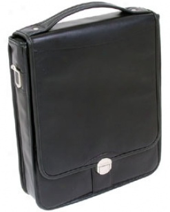 Mcklein Laptop Shuttle Vertical Slim Protech Laptop Shuttle Small - Leather #232ls