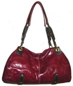 Nino Bossi Double Handle Hobo Handbag Red #nb2070red
