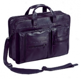 Winn International Leather Business Cases Napa Leather Expandable Lightweight Short #wn2508