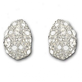 Crinkle Clip Earrings