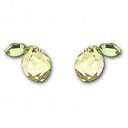 Fruity Lemon Pierced Earrings