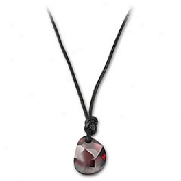 Galet Bordeaux Satin Mini Pendant