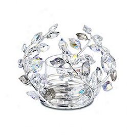 Leaves Tea Light, Crystal