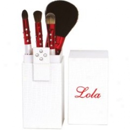 Lola Cosmetifs Holiday Jeweled Brush Collection - Limited Edition Brush Set