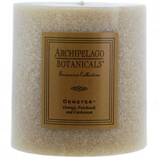 Archipelago Botanicals 3.5 X 3.5 Pilkar Candle: Demeter