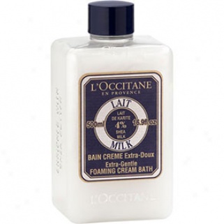 L'occitane Shea Butter Extra-gentle Foaming Cream Bath: Milk