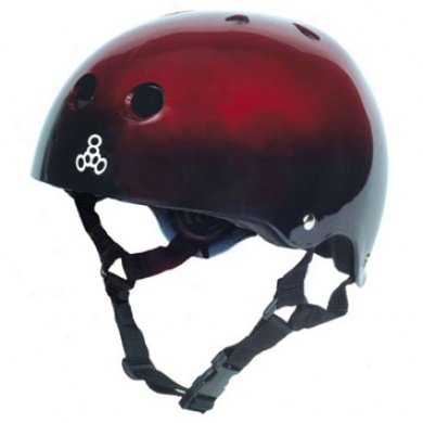 Brainsaver Helmet Black/red Fade Small