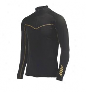 Men's Dynamic 1/2 Zip Turtle Black/gold Xlarge