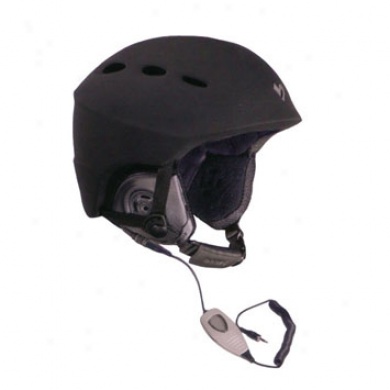Men's Vorte Helment W/ Audio Black Matte Large