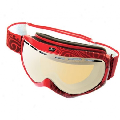 Quasar D8 Goggle Red Western W/ Amber