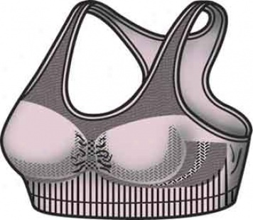 Seamless Women's 2-layer Tank Bra Pink Small