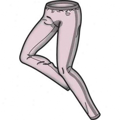 Seamless Women's Ankle Tights Pink Small